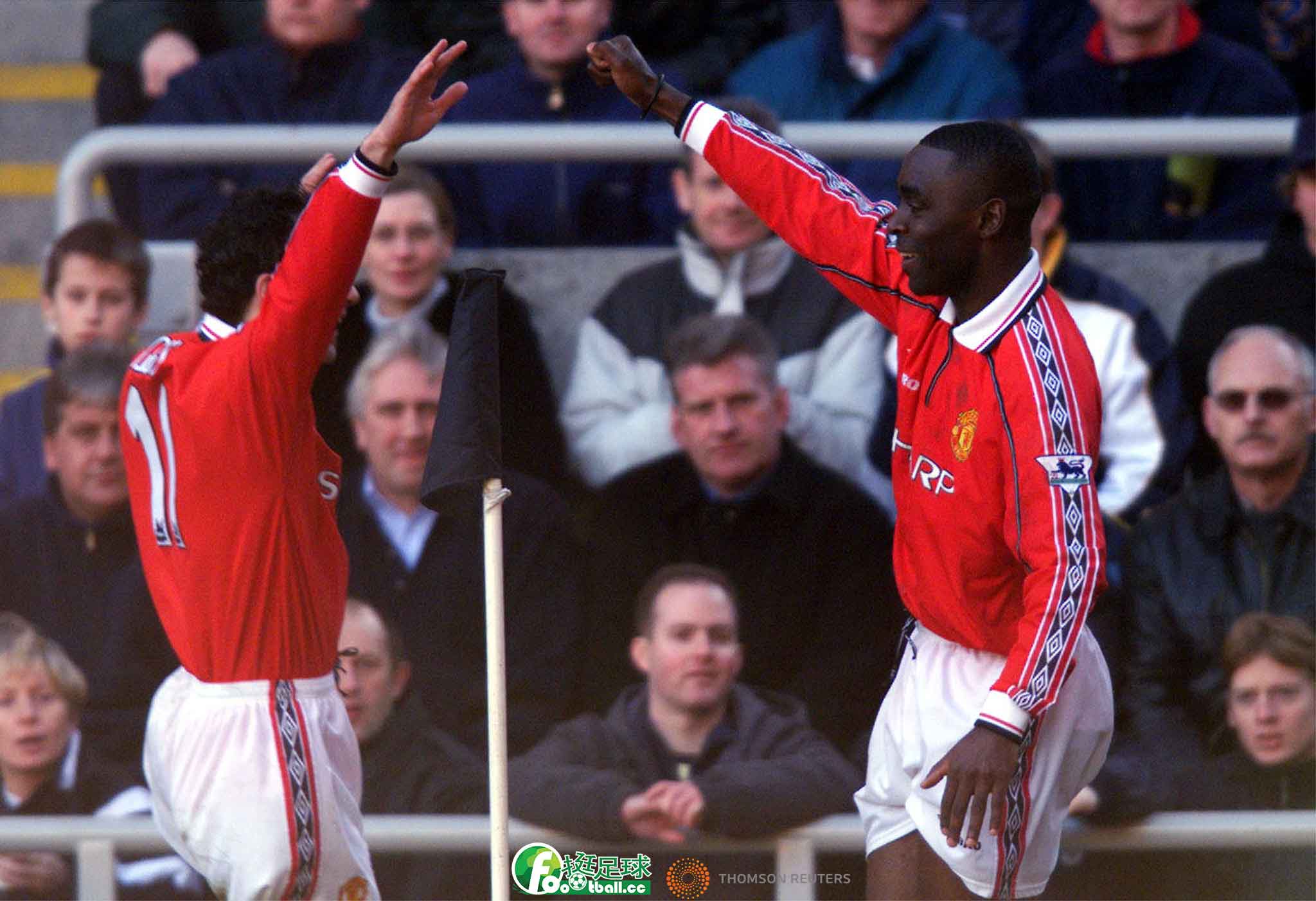Ryan Giggs (L) & Andy Cole(R) 