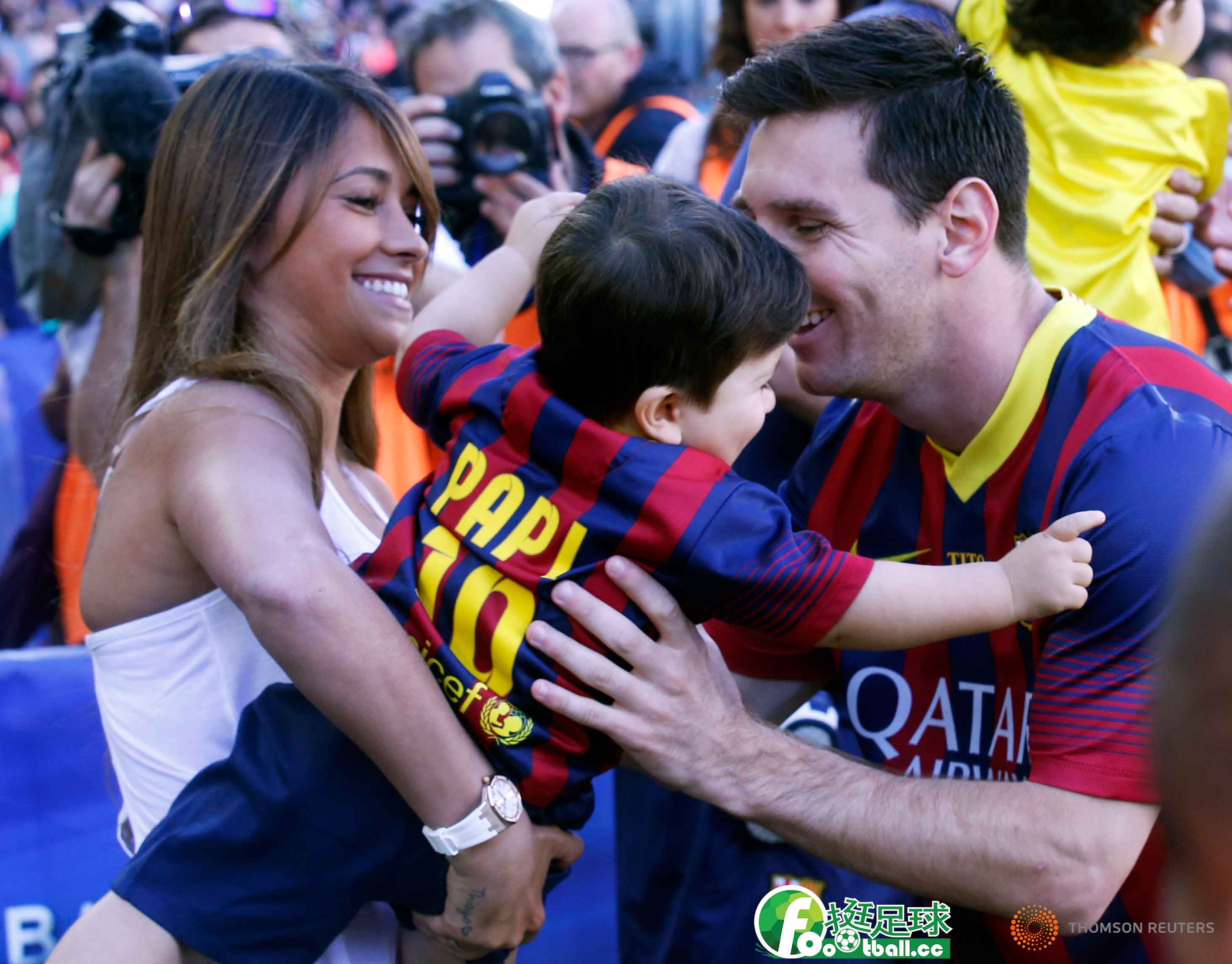 巴塞隆納球星Messi與女友Antonella